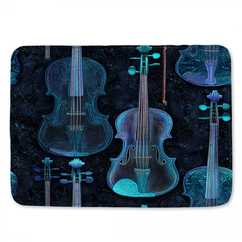 Tapis de bain Violon, L 24 po x L 17 po