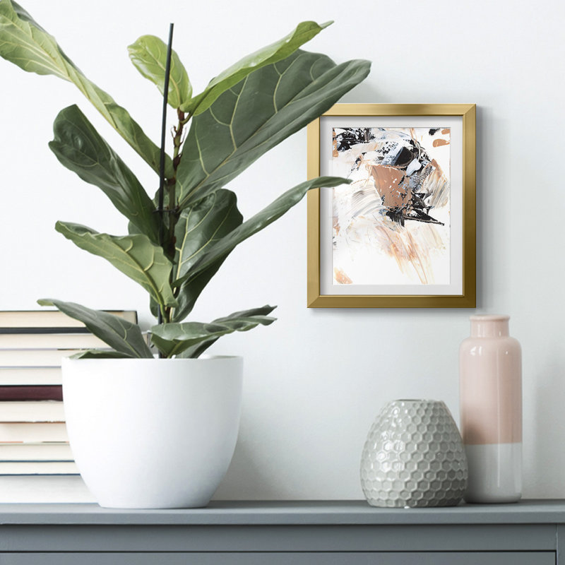 Ruckus II -Framed Print, 28.5" H x 20.5" W, Gold