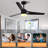 52 Inch Low Profile Ceiling Fan With Light