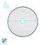 Argon Tableware - White Enamel Dinner Plates - 25.5cm - 6 Colours