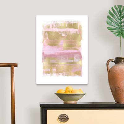 Reproduction d’art sur toile abstraite expression rosé par David Moore