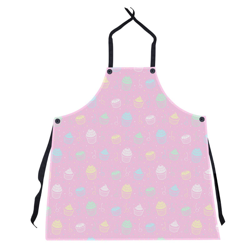Bib Apron, Pink /Blue/Yellow