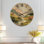 Grande horloge murale en bois imprimée Lakeside - Paysage de montagne et de lac d'hiver