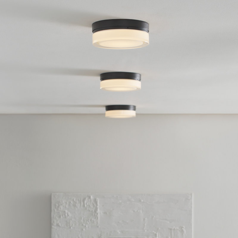 Cirque 1 - Light LED Flush Mount, Antique Bronze, 2700K