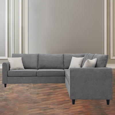 Upholstered L-Shaped Sectional Symmetrical