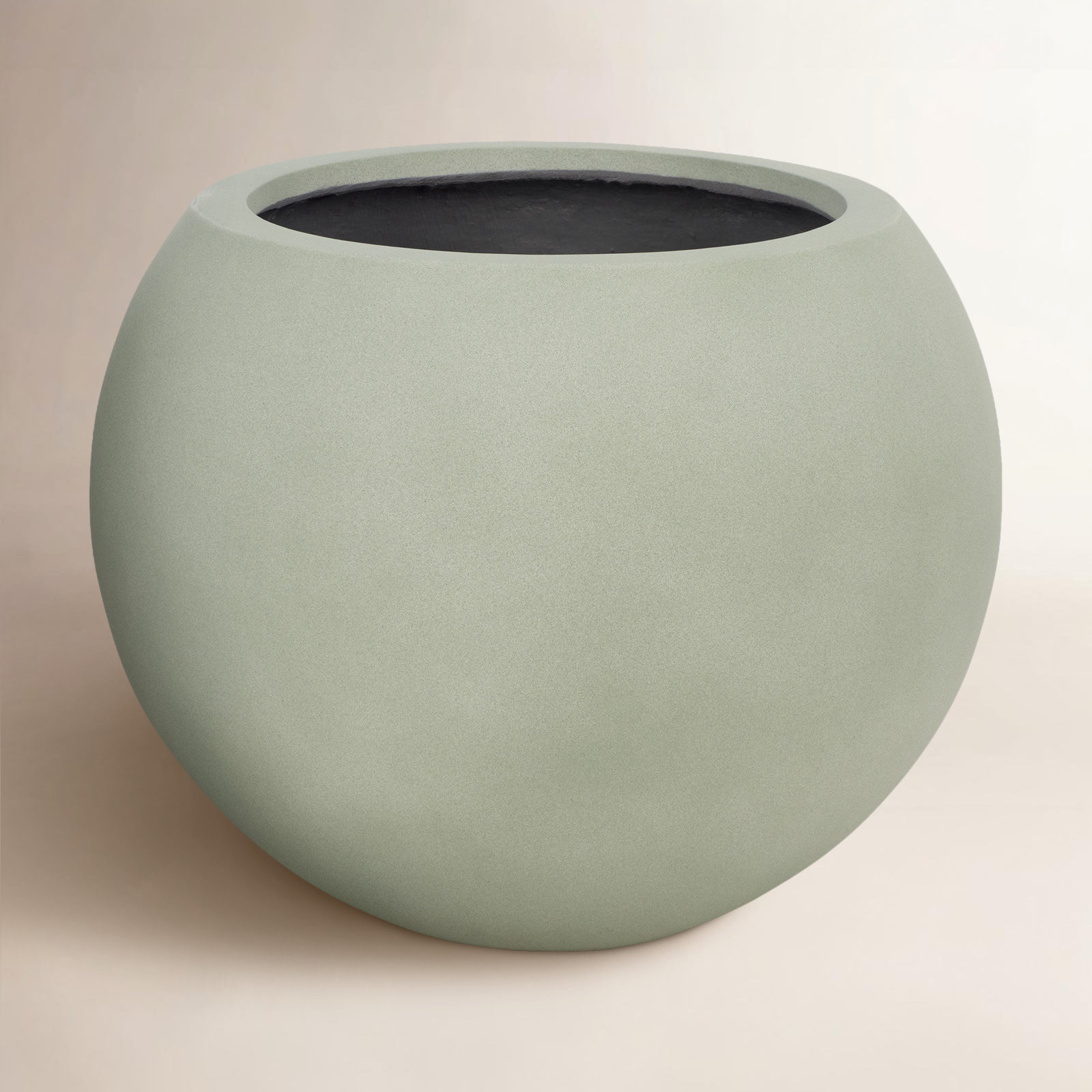 Mcgill Concrete Pot Planter, 15.7" H x 19.6" W x 19.6" D, Sage Green