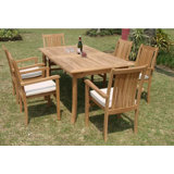 Mallorca Outdoor 13 - Piece Teak Dining Set
