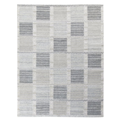 Scandinavian Wool Geometric Area Rug