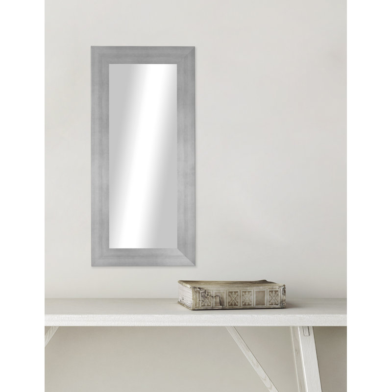 Miroir décoratif, 20 po x 33 po, Argenté mat