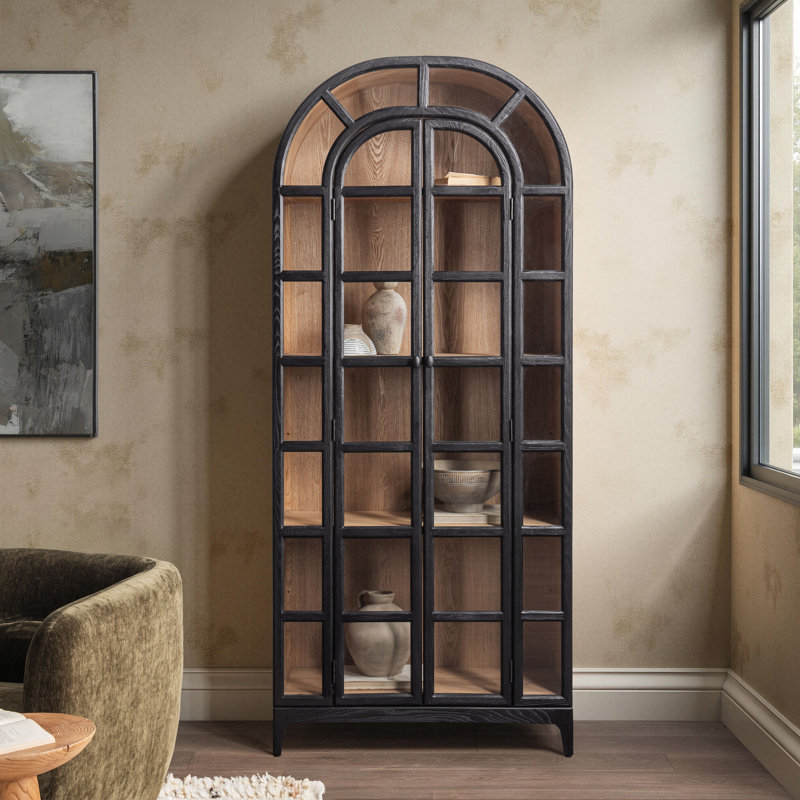 Maison Storage Cabinet, Loft Black, 71" H x 18.1" W x 14" D