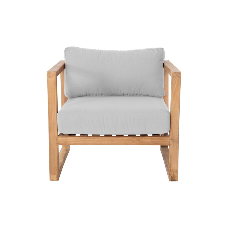 Venice Outdoor Teak Lounge Chair, Natural