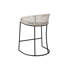 Tabouret de comptoir tissé de 25 po: siège rembourré avec dossier en corde pour un décor contemporain Tabouret de 25 po: structure à accoudoirs évasés