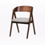 Ensemble de salle à manger 5 pièces Whisper en tissu gris et bois brun, H 29,24 po x l 58,85 po x P 35,24 po