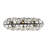 Bask Crystal Linear Pendant - 36"W - Matte Black/French Gold-133949067