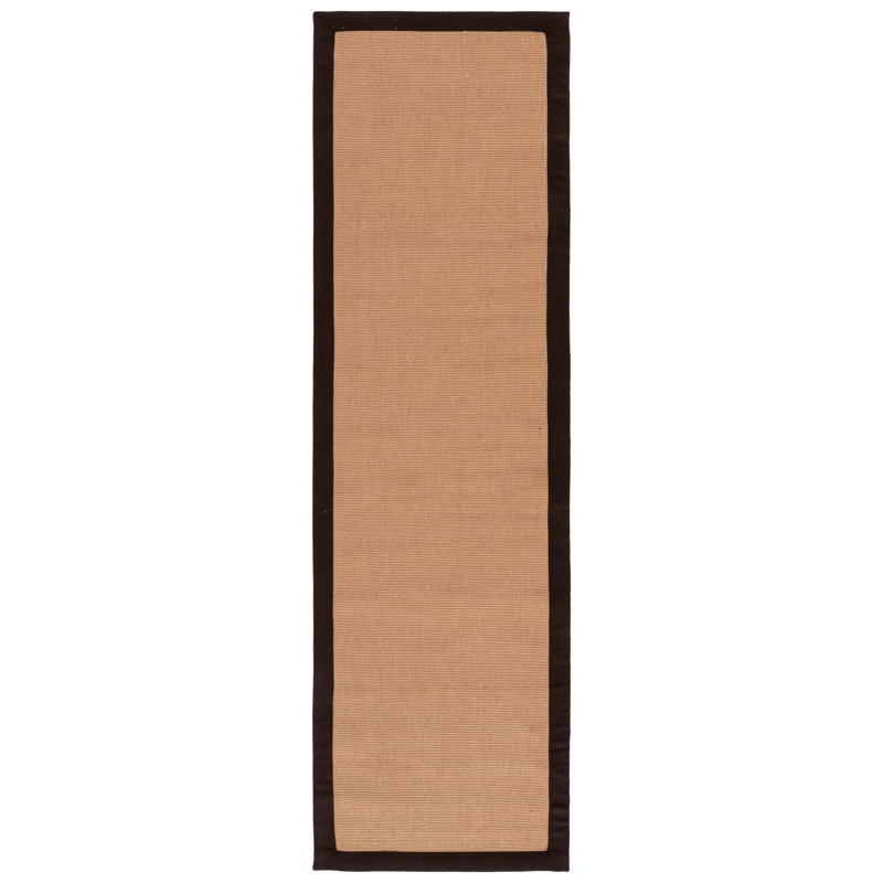 Natural Fiber 194 Flatweave 85% Jute; 10% Latex; 5% Cotton No Pattern Rug, Runner 2'3" x 8'