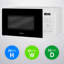 Abode AMT2012, 20L Touch Control Digital Microwave in White 