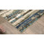Tapis abstrait rayé beige / bleu Rayan-870735469