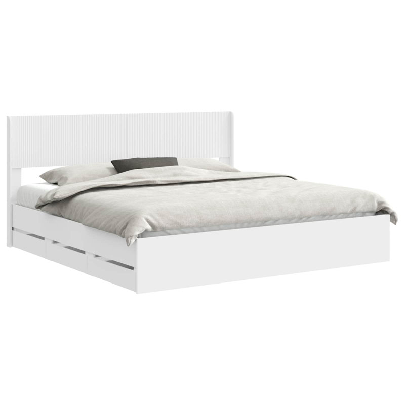 Bed, European Kingsize (160 x 200 cm), White
