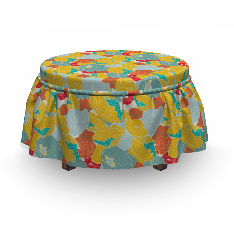 Housse pour repose-pieds spring nature