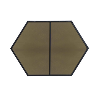 Sabine Metal Hexagon Wall Mirror