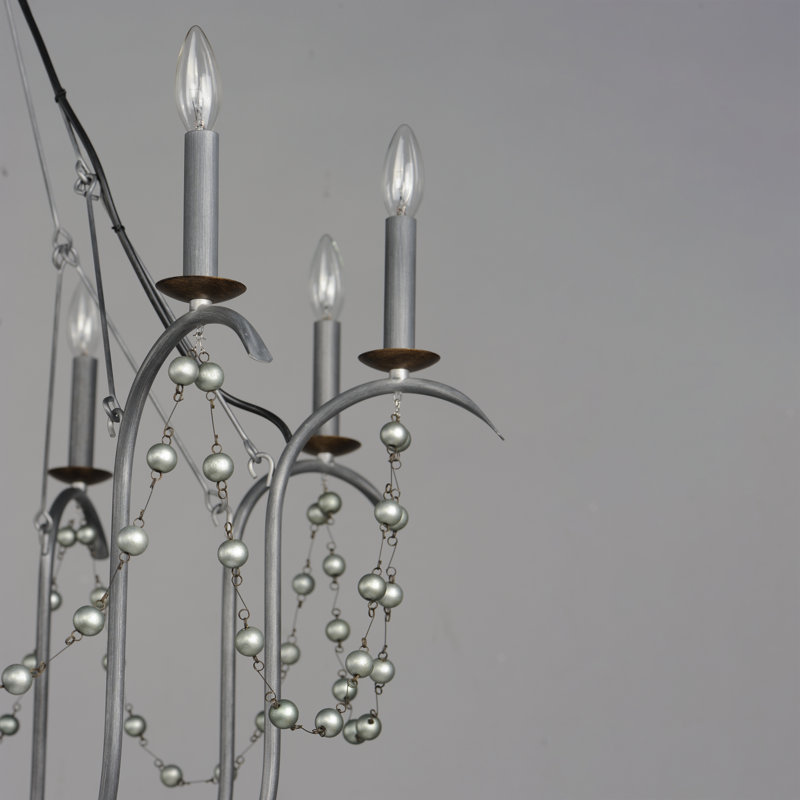 Lustre 8 lumières Zoticus, Noir doré