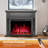  55" Electric Fireplace Tv Stand, 750w/1500w, Adjustable Flame, 8h Timer, Remote Control-1281862586