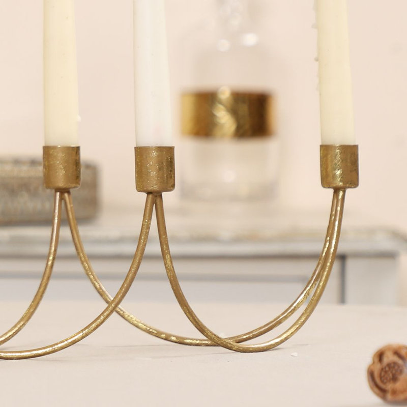 Metal Tabletop Candelabra