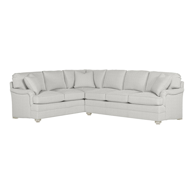 American Bungalow 2-Piece East Lake L- Sectional, Callaloo Cotton, Wrenn