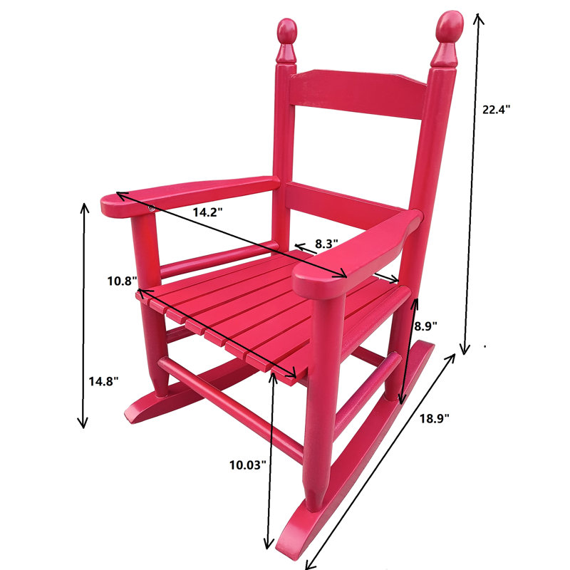 Siège à bascule Rose Red - Convient à tous les espaces intérieurs et extérieurs.