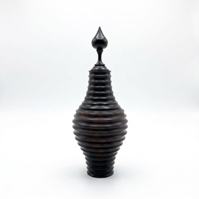 Ebony Wood Collection Wood Jar