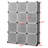 Rutledge 43.5" W DIY 12 Cube Portable Storage Organizer Clothes Cabinet