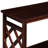 3 Console Table, Cherry Wood Look, With Solid And Extra Storage Table Shelves, Finish Frame-1482738262
