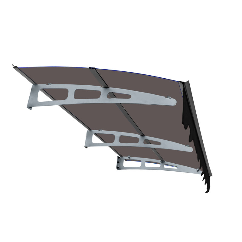 Parasol de plage, H 6,92 po x l 81,34 po x P 33,88 po, Gris et brun