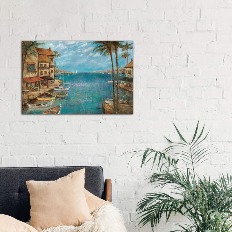 Mediterranean Splendor - Wrapped Canvas Painting, 152.5 cm H x 101.5 cm W