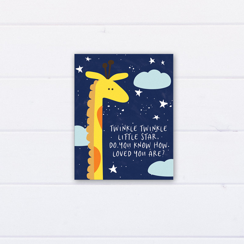 « twinkle twinkle little star », art sur toile