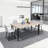 63-Inch Modern Dining Table, Wooden Tabletop & Rust-Resistant Iron Legs, Rectangular Kitchen Table For 6-8 People, Rustic Industrial Design For Dining Room, Patio(Table Only)