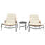 Ensemble de conversation pour terrasse 2 personnes avec coussins en polyester et table Sunset-1492405422