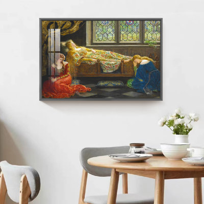 «The Sleeping Beauty» par John Collier - Reproduction de photo sur toile