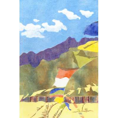 Prayer Flags IV by Carolyn Roth - Wrapped Canvas Art Prints