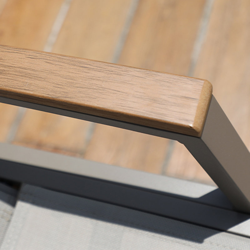 Outdoor Chaise Lounge Set with Table