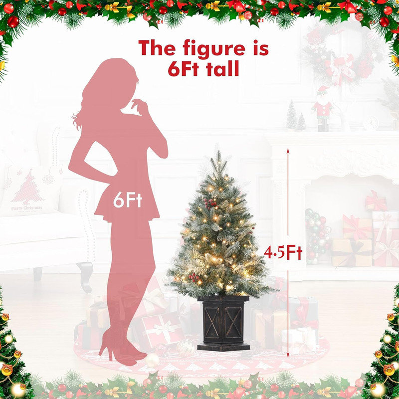54' H Lighted Artificial Christmas Tree