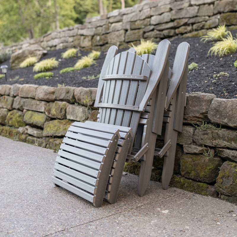 Berlin Gardens Comfo Back Regular Top With White Base Adirondack Chair, Scarlet Red