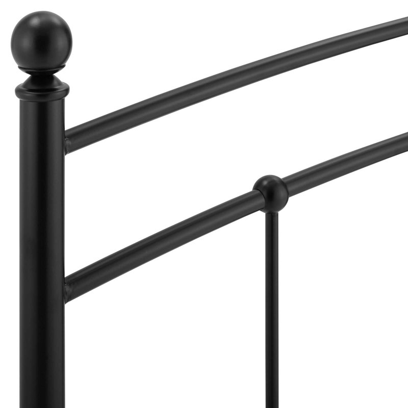 Abigail Metal Headboard, Black, Full