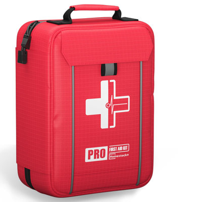 First Aid Kit With Tourniquet, Comprehensive Trauma Kit With Labelled Compartments Molle System Emergency Kits For Car,Home,Hiking,Camping And Cycling