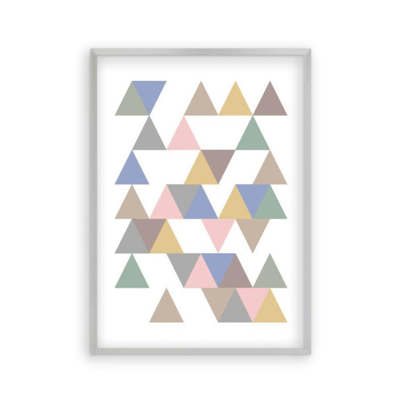 Print, 31 cm H x 22 cm W x 2.5 cm D, Matt Silver Frame