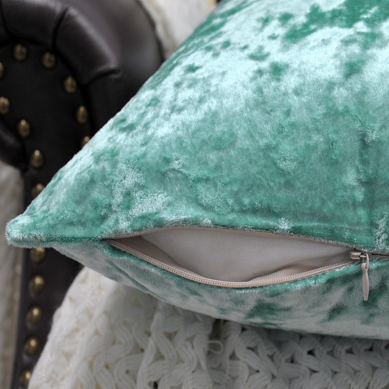 Housses de coussin en velours écrasé, Mer du nord