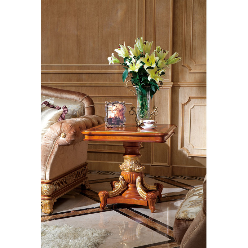 Solid Wood End Table, Walnut