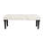 Sanborn Contemporary Handmade Fringed Cotton Entryway Accent Bench
