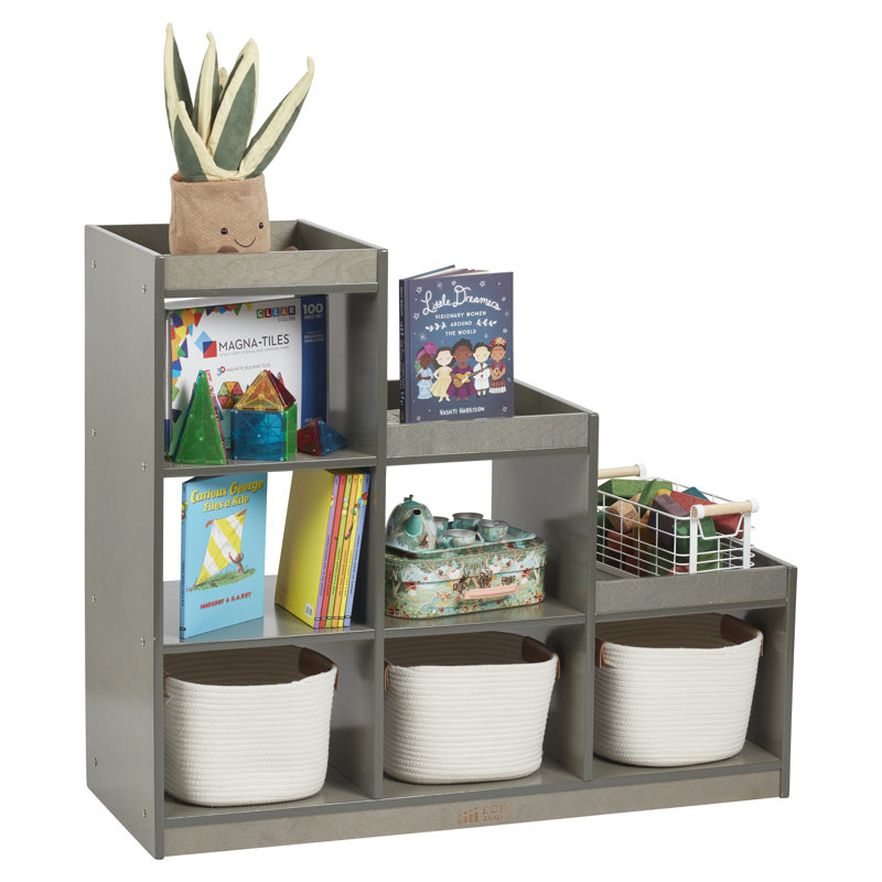 Armoire de rangement ECR4Kids 3-2-1, Gris délavé