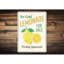 Plaque en aluminium «Ice Cold Lemonade»-58217930